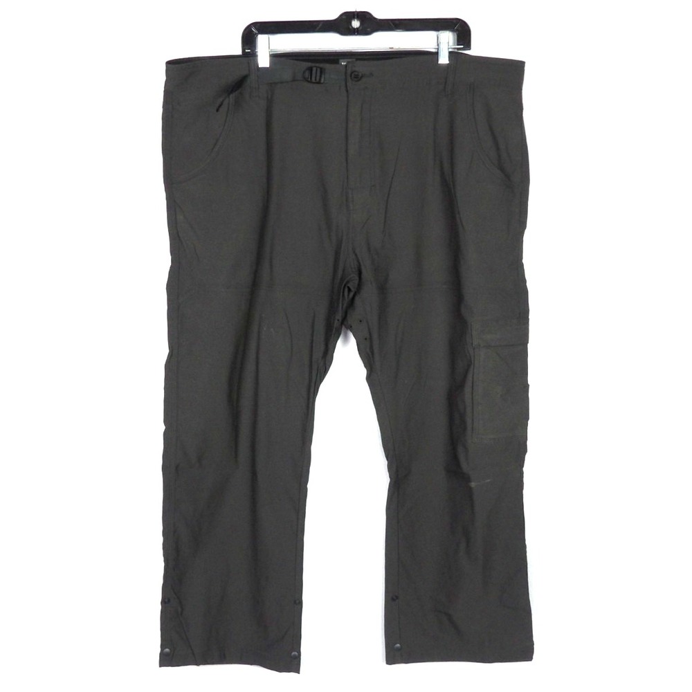PRANA‎ Gray Belted Nylon Stretch Relaxed Fit Trail Hiking Pants Men's 42 X 30